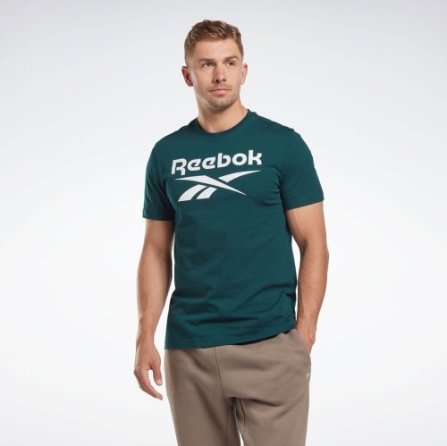 Reebok(Reebok)/アイデンティティ ビッグ ロゴ Tシャツ / Identity Big Logo T－Shirt /グリーン