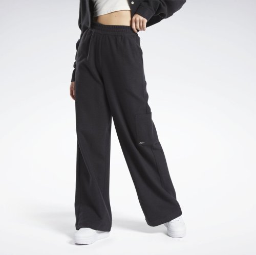 Reebok(リーボック)/ワイドレッグパンツ / CL WDE FL WIDE LEG PANT/ブラック