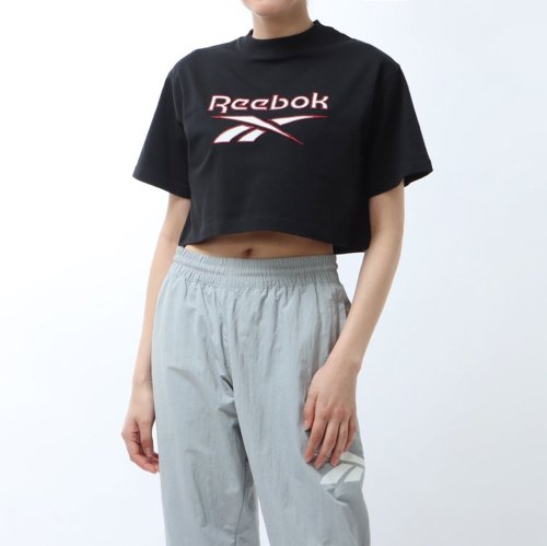 Reebok(リーボック)/ロゴ クロップT / CL AE BIG LOGO CROP TEE/ブラック