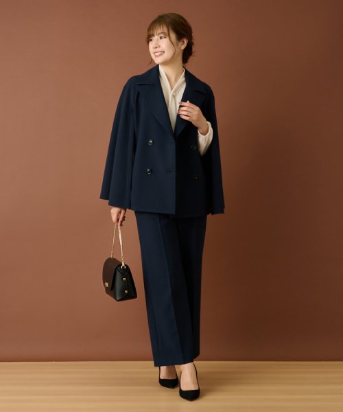 ケープ風ダブルジャケット カールパークレーン/リサップコミットシャツジャケット Q2132117008(16500円)