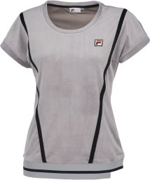 FILA（ZETT Ladies）(フィラ（ゼット　レディース）)/【テニス】コーデュロイニット クルーネック Tシャツ レディース/グレー