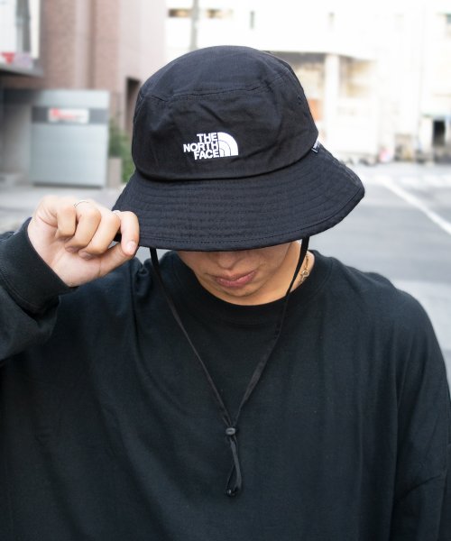 THE NORTH FACE(ザノースフェイス)/THE NORTH FACE ノースフェイス 日本未入荷 COTTON BUCKET HAT コットン バケット ハット Lサイズ/ブラック