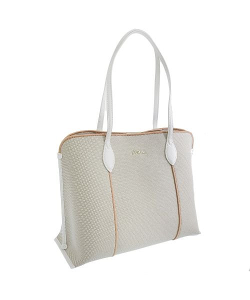 FURLA(フルラ)/FURLA フルラ VITTORIA L TOTE ヴィットリア トート バッグ A4可 Lサイズ/ホワイト