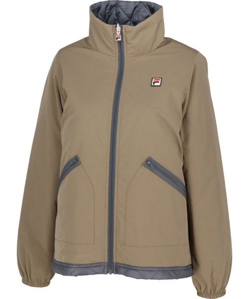 FILA（ZETT Ladies）(フィラ（ゼット　レディース）)/【テニス】リバーシブル トラックジャケット レディース/ダークグリーン