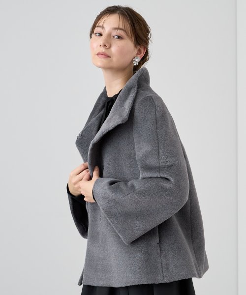 アルパカシャギーショートコート なし 着用サイズ