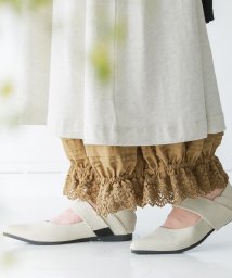 osharewalker(オシャレウォーカー)/『裾レースドロワーズペチパンツ』/モカ