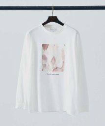 ABAHOUSE(ABAHOUSE)/【AH ABAHOUSE】アートタッチ プリント 長袖Tシャツ/ホワイト