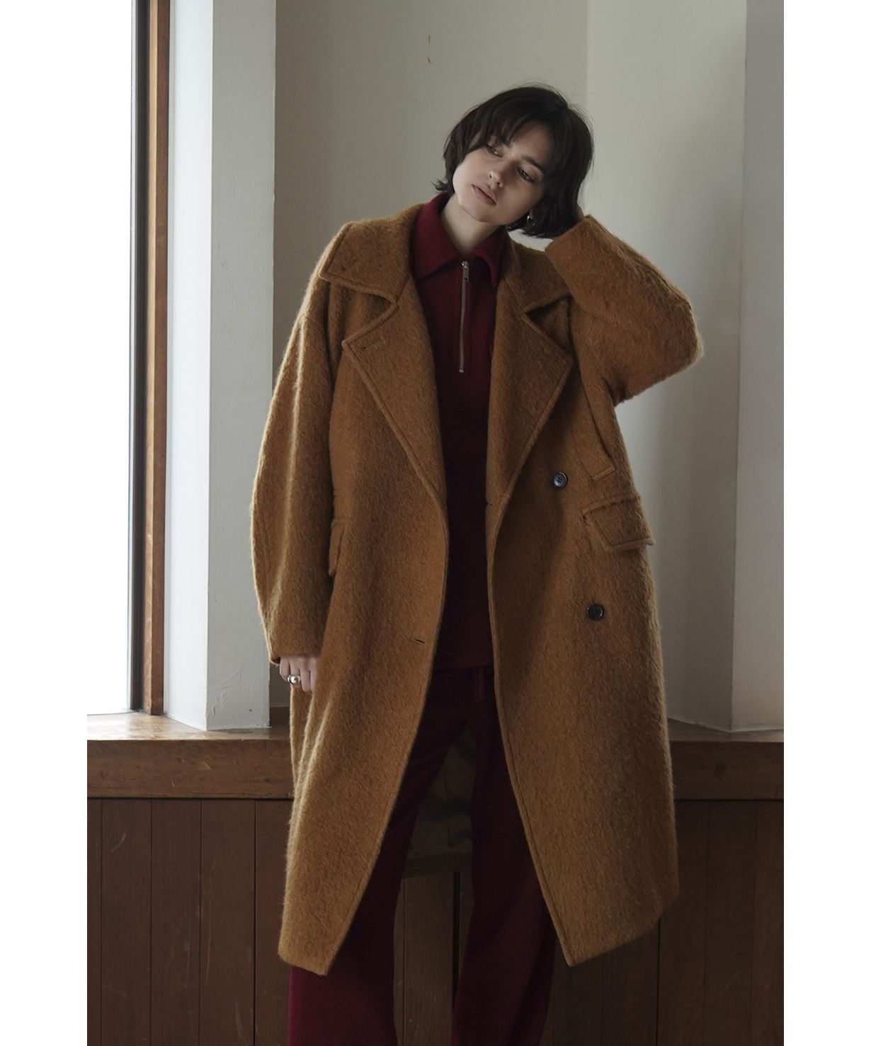 FRAMeWORK  SHAGGY COAT  ブラウンシャギーコート