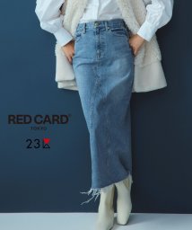 NIJYUSANKU(23区)/【RED CARD TOKYO×23区】デニム Iライン スカート/ライトブルー