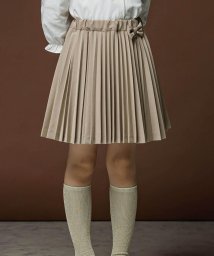 Tartine et Chocolat(タルティーヌ・エ・ショコラ)/トロプリーツスカート(100~140cm)/ベージュ