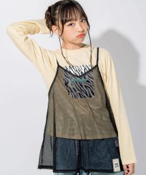 ZIDDY(ジディー)/【 ニコ☆プチ 掲載 】メッシュキャミソール＆Tシャツセット(130~160cm/イエロー