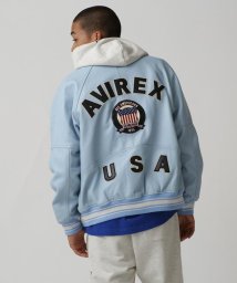 AVIREX(AVIREX)/LIGHT SIGNATURE VARSITY JACKET/ライト シグネチャー バーシティー ジャケット/ライトブルー3