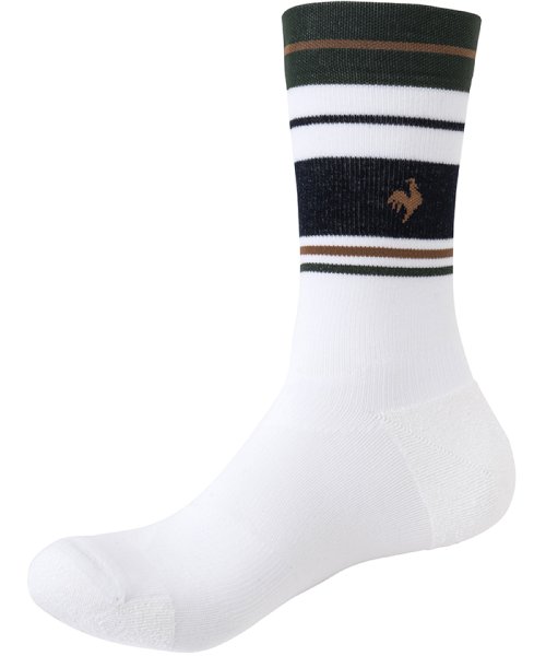 le coq sportif (ルコックスポルティフ)/MoveSox(ミドル丈)/ホワイト×ネイビー