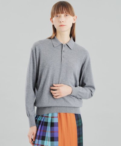 GREY LABEL コットンウールポロニット