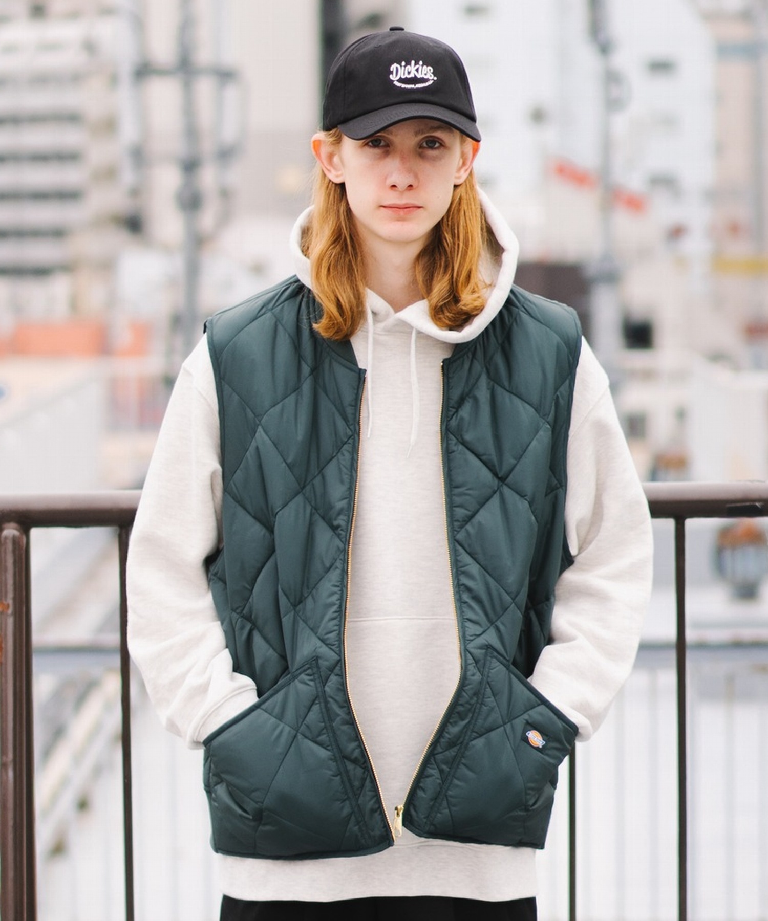 Dickies(Dickies) |Dickies TE242MODEL DIAMOND QUILTED NYLON VEST