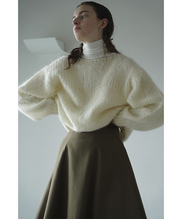 HALF SHEER LOOSE MOHAIR KNIT TOPS(505491438) | クラネ(CLANE