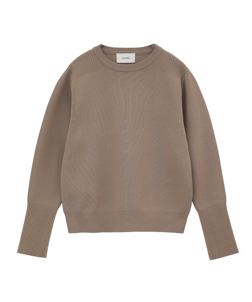 CLANE(クラネ)/BASIC COMPACT KNIT TOPS/BEIGE