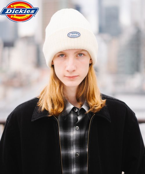 Dickies(Dickies)/Dickies CALIF LOGO WAPPEN KNIT CAP/ｵﾌﾎﾜｲﾄ