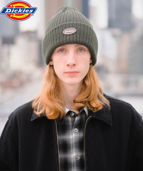 Dickies(Dickies)/Dickies CALIF LOGO WAPPEN KNIT CAP/ｶｰｷｰ