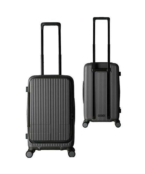 innovator(イノベーター)/イノベーター スーツケース フロントオープン Mサイズ 45L 軽量 ストッパー付き innovator INV550DOR キャリーケース キャリーバッグ/グレー
