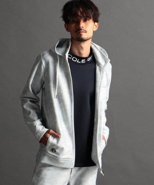 【NICOLE SPORTS】総柄ムラプリントダンボールパーカー NICOLE SPORTS