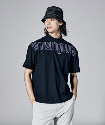 Munsingwear/【ENVOY】吸汗速乾ネオンロゴオーバーサイズモックネック半袖シャツ【アウトレット】/505428117