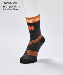 Munsingwear(マンシングウェア)/ミドル丈 Move sox【アウトレット】/グレーオレンジ