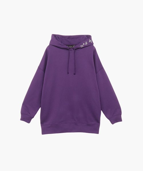 To b. by agnes b. OUTLET(トゥー　ビー　バイ　アニエスベー　アウトレット)/【Outlet】WU88 HOODIE ロゴボーイズフーディー/パープル