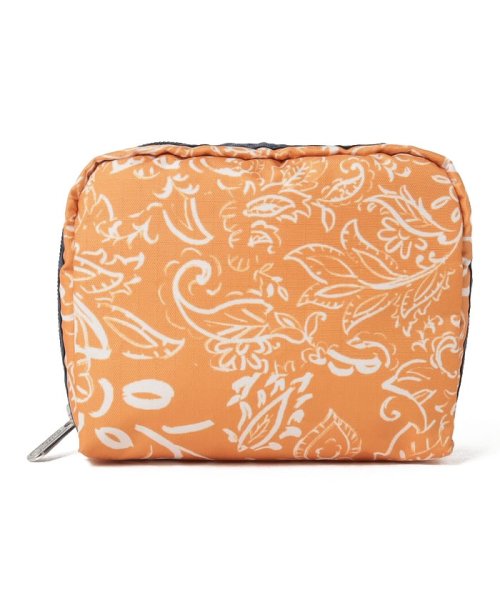 LeSportsac(LeSportsac)/SQUARE COSMETICペイズリーパッチ/オレンジ