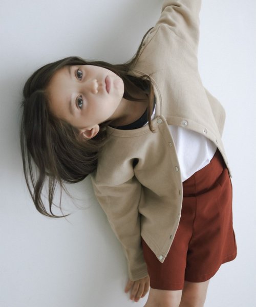 green label relaxing （Kids）(グリーンレーベルリラクシング（キッズ）)/【WEB限定】TJ 裏毛 カーディガン 100cm－130cm/BEIGE