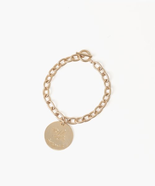 To b. by agnes b. OUTLET(トゥー　ビー　バイ　アニエスベー　アウトレット)/【Outlet】WV21 BRACELET チャンキーチェーンサークルブレスレット/ゴールド