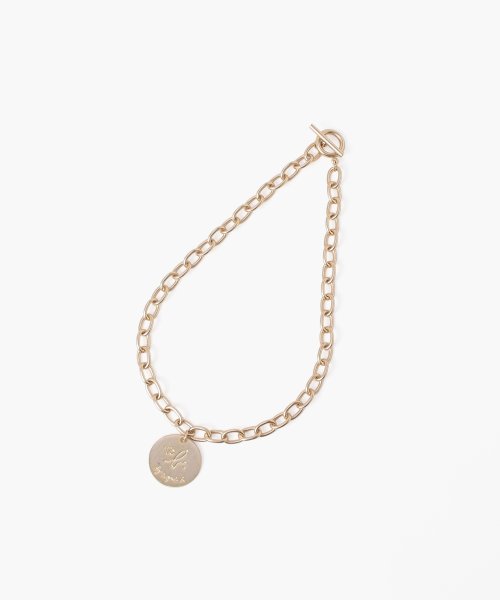 To b. by agnes b. OUTLET(トゥー　ビー　バイ　アニエスベー　アウトレット)/【Outlet】WV20 NECKLACE チャンキーチェーンサークルネックレス/ゴールド
