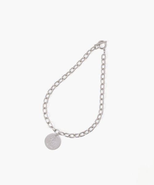 To b. by agnes b. OUTLET(トゥー　ビー　バイ　アニエスベー　アウトレット)/【Outlet】WV20 NECKLACE チャンキーチェーンサークルネックレス/シルバー