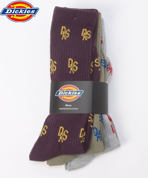 Dickies(Dickies)/Dickies 総柄サポートクルー丈ソックス 3足セット/AUTO