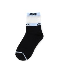 JENNI/ロゴ柄シースルークルーソックス/505484057