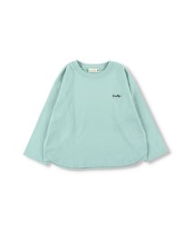 BRANSHES(ブランシェス)/ワンポイント刺繍長袖Tシャツ ロンT/ライトグリーン