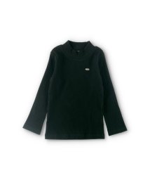 BRANSHES(ブランシェス)/オリジナルプレート付きハイネックTシャツ/ブラック