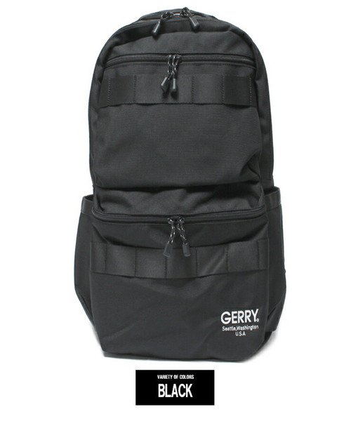 GERRY(ジェリー) ナイロン バックパック メンズ 大容量 撥水加工 アウトドア リュックサック デイパック レディース ブラック リュック デイパック カ 人気・おすすめ｜使いやすい・旅行におすすめ 品質保証 全国発送 日本国内発送・最短翌日お届け