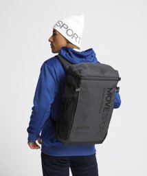 MOVESPORT(ムーブスポーツ)/スクエアバッグパックM 容量：約30L/ブラック杢