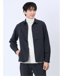 m.f.editorial(エムエフエディトリアル)/レーヨン混ツイル シャツアウター メンズ シャツ カジュアル トップス インナー ギフト プレゼント 羽織り カーディガン アウター/ネイビー