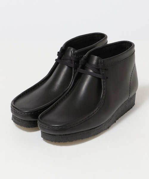 SHIPS MEN(シップス　メン)/CLARKS: WALLABEE BOOT LEATHER/ブラック