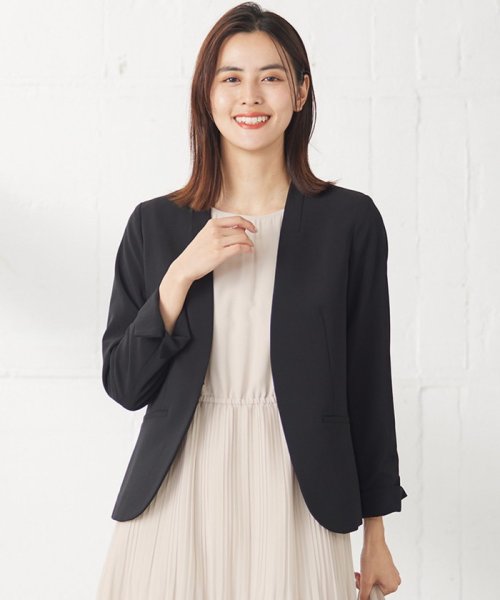 【セットアップ可】セレモニーダブルクロス カラーレスジャケット セットアップ可 セレモニーダブルクロス