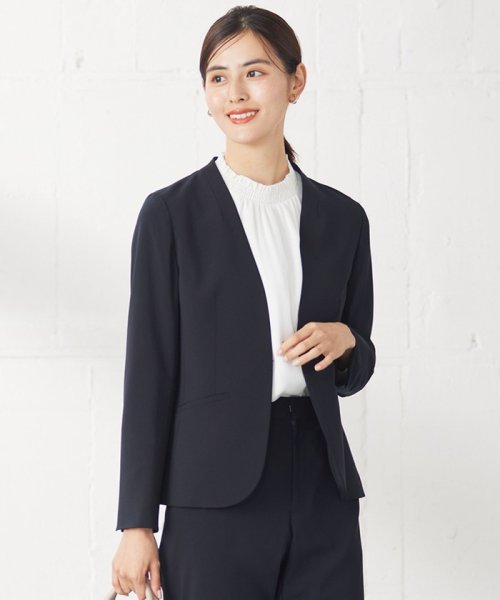 【セットアップ可】セレモニーダブルクロス カラーレスジャケット セットアップ可 セレモニーダブルクロス