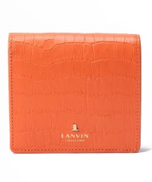 LANVIN COLLECTION(BAG)(ランバンコレクション（バッグ）)/二つ折りコンパクト財布【ラメールパース】/オレンジ