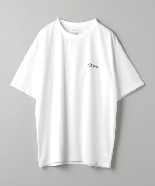California General Store(カリフォルニア ジェネラルストア)/＜CGS.＞ リサイクルポリエステル ロゴ ラック  Tシャツ －MADE IN JAPAN－/WHITE