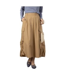 MAC HOUSE(women)(マックハウス（レディース）)/NAVY ネイビー ミリタリースカート GL－1233600/ベージュ