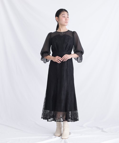 キャンディースリーブビスチェ風ワンピース 