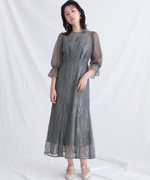 キャンディースリーブビスチェ風ワンピース 