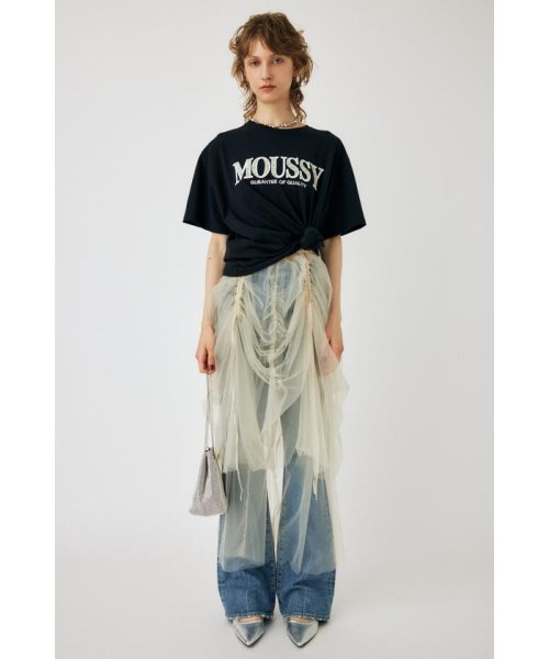 moussy(マウジー)/MOUSSY LOGO IN LOGO Tシャツ/BLK