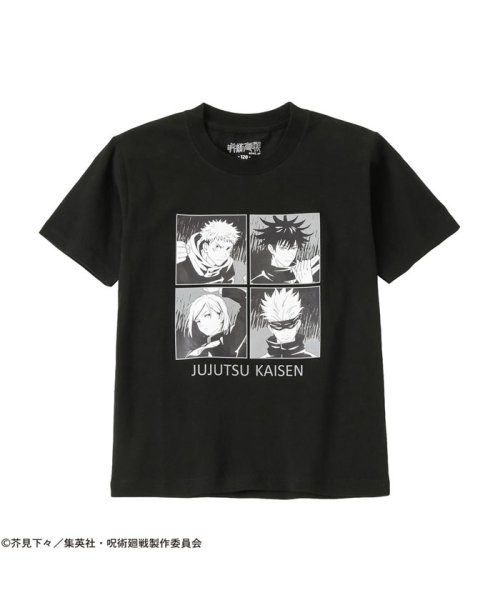 MAC HOUSE(kid's)(マックハウス（キッズ）)/【オンラインストア限定】 キッズ 呪術廻戦 集合Tシャツ 22853255/ブラック